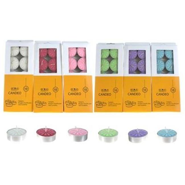 DDI 1996397 72Piece Unscented Tea Light Candle Assorted Case of 72