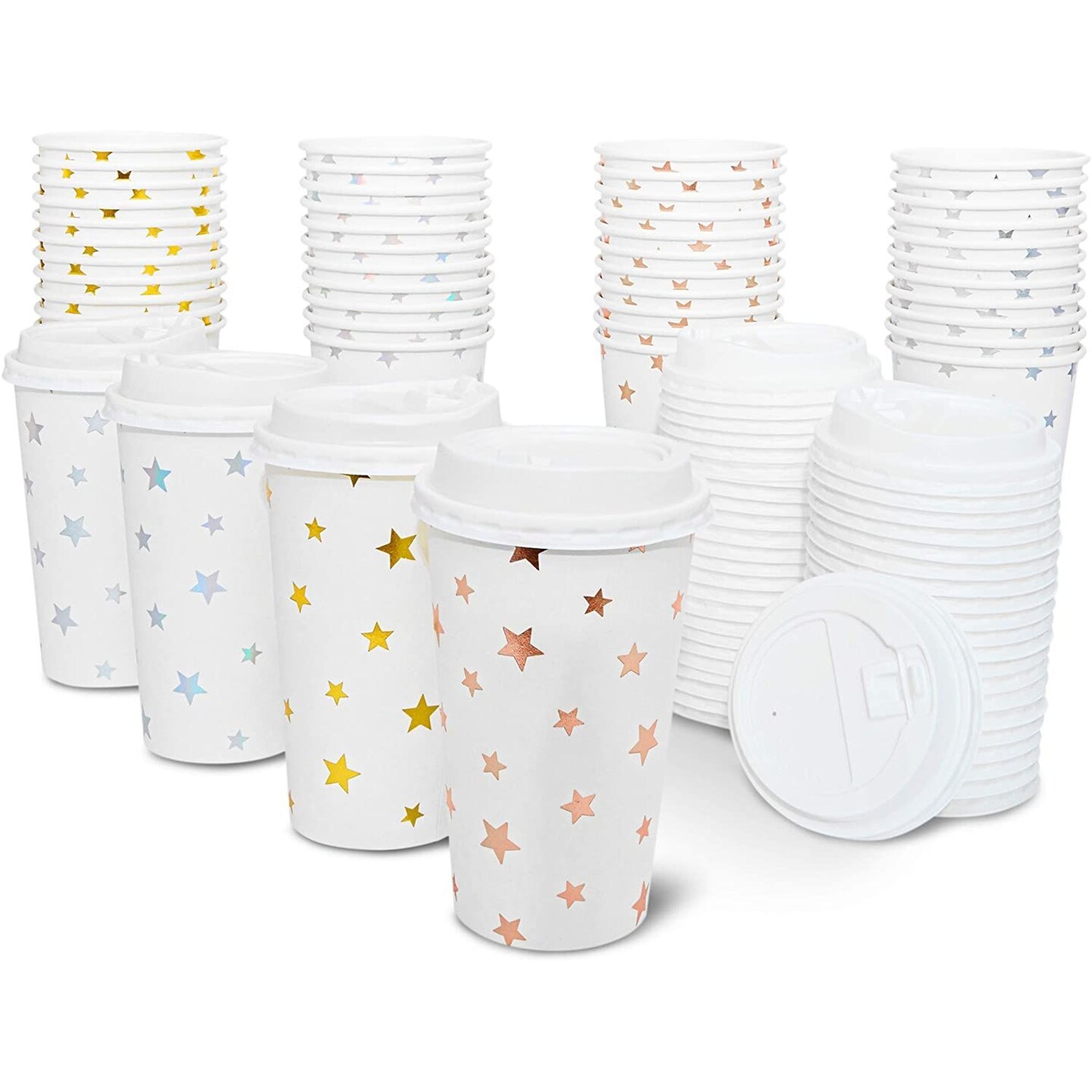 Cute paper coffee shop cups