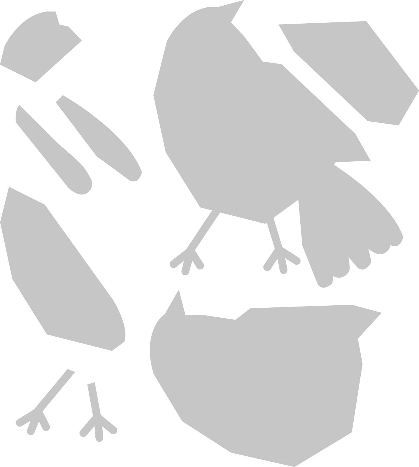 Sizzix Bigz Die By Tim Holtz-Patchwork Bird