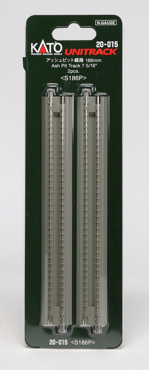 Kato N-Scale Kato 20-012 N Unitrack 186mm 7 5/16 Dbl Straight Track Train Track