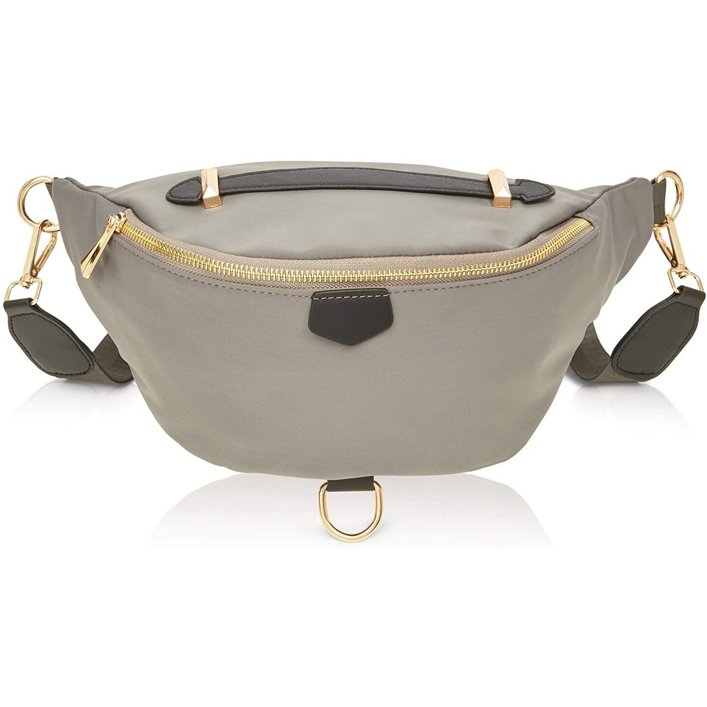 Zodaca Black Plus Size Fanny Pack for Women and Men, Fashion