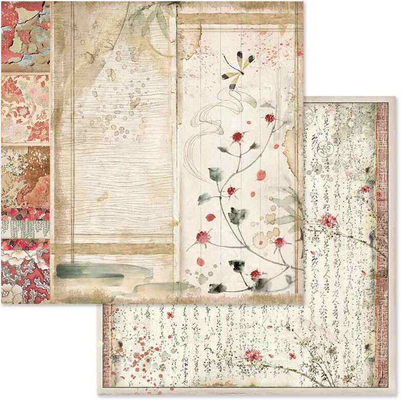 Stamperia Double-Sided Paper Pad 8"X8" 10/Pkg-Oriental Garden, 10 Designs/1 Each