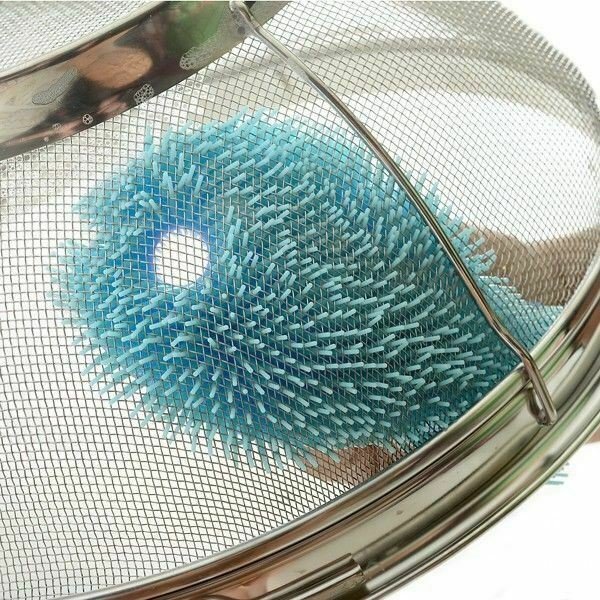 Norpro Silicone Dish Scrubbing Sponge / Vegetable Scrubber Brush - Yellow