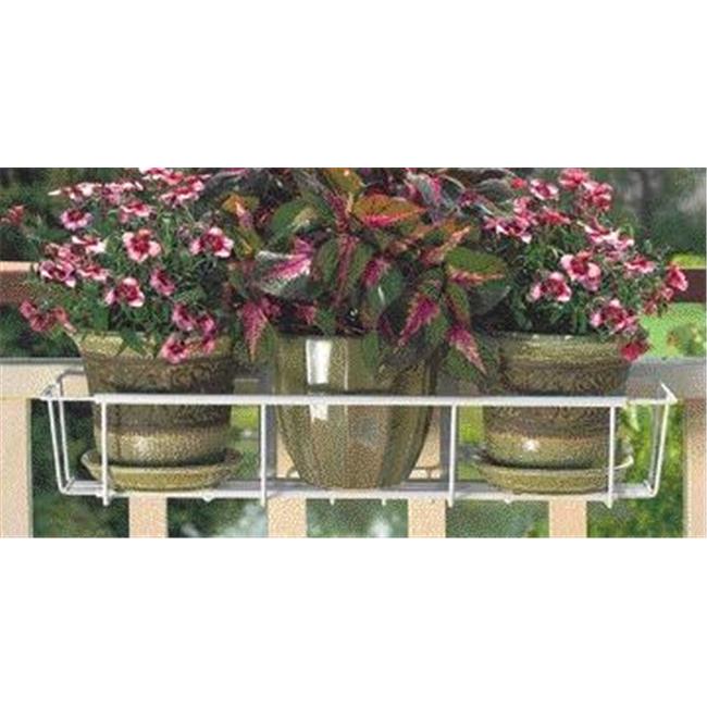 Woodstream Cobraco - Adjustable Flower Box Holder- White 24-36 Inch - F-2436-W