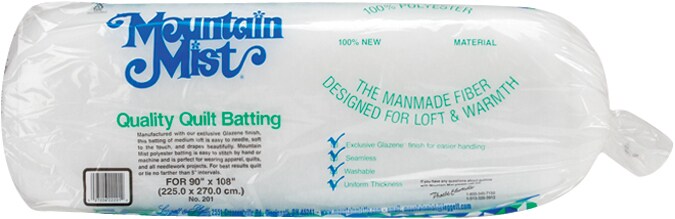 Mountain Mist Polyester Quilt Batting-Full Size 81&#x22;X96&#x22;