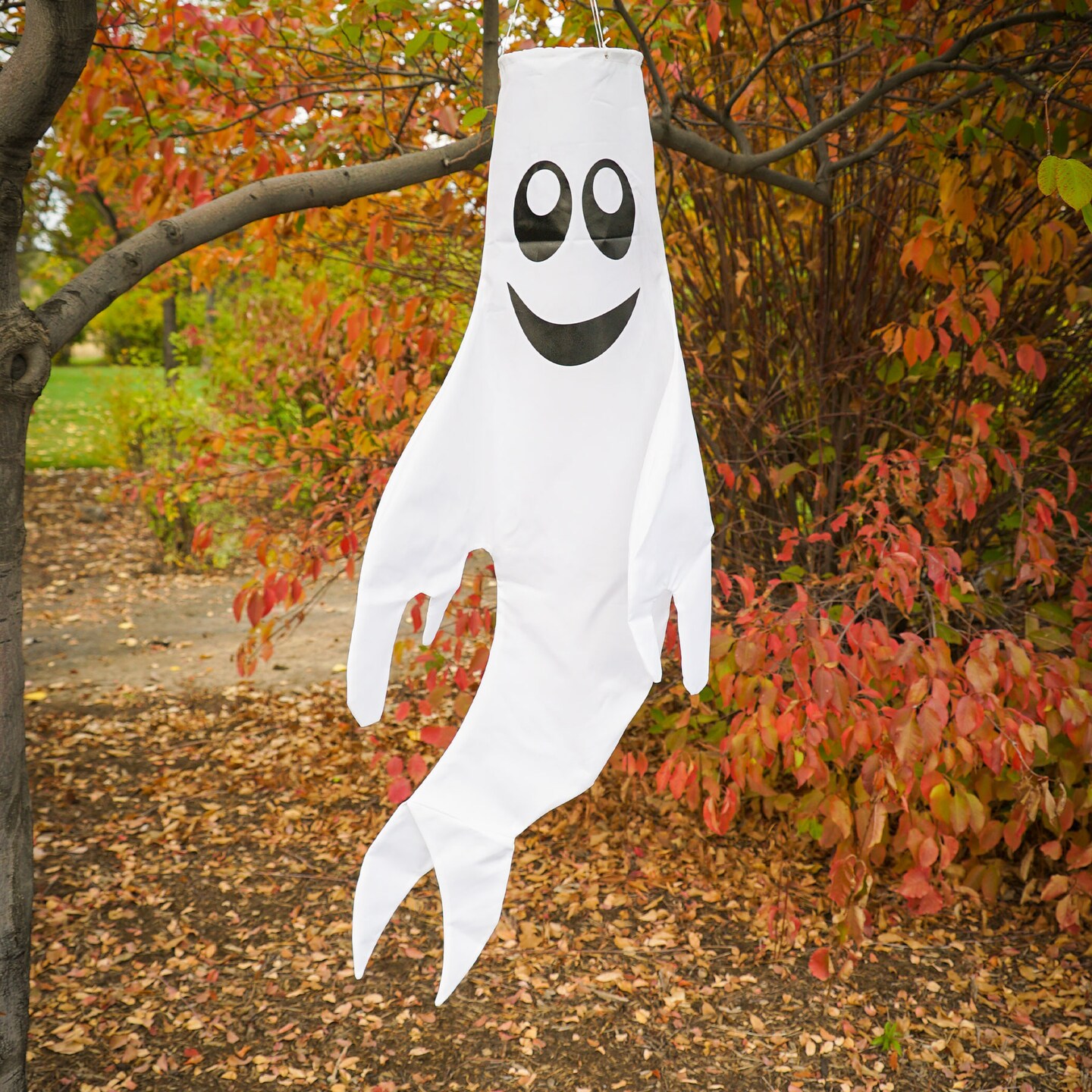 In the Breeze Large 43 inch Ghost Windsock Halloween Hanging Decoration