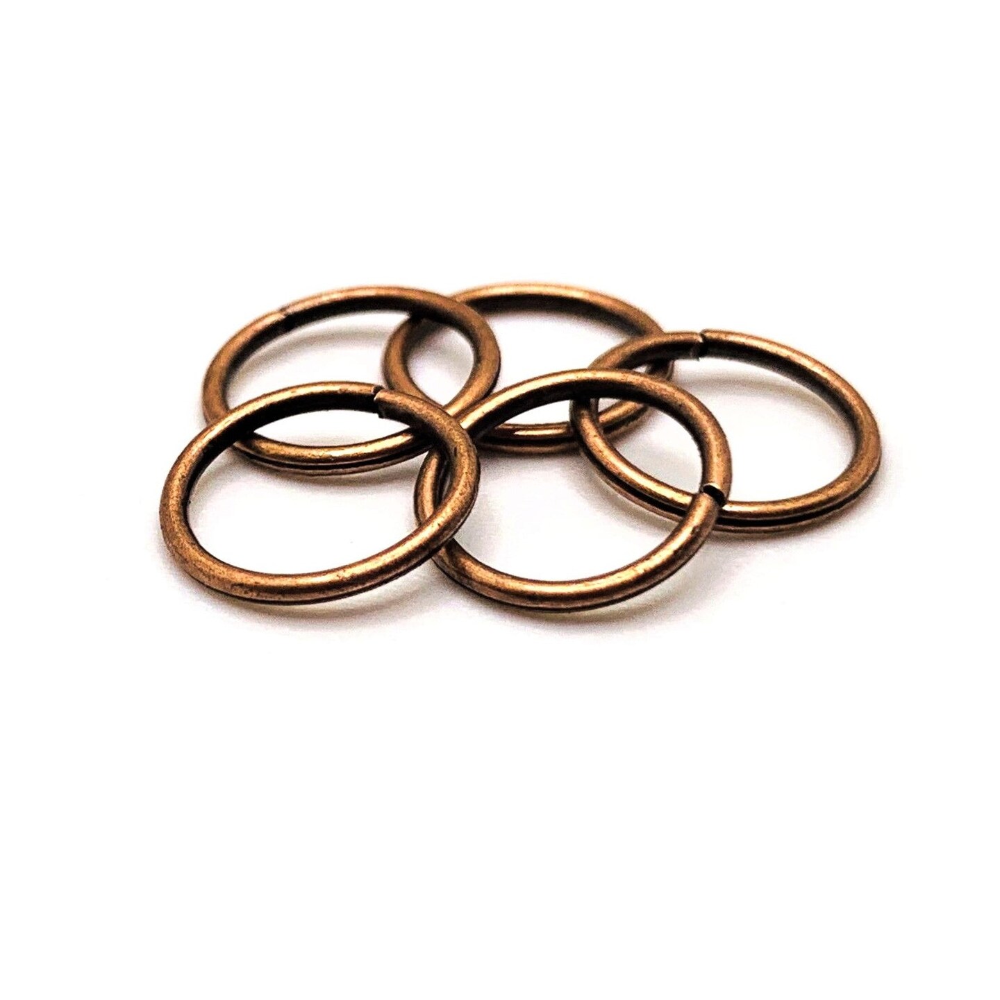 100, 500 or 1,000 Pieces: 10 mm Antique Copper Open Jump Rings, 18g