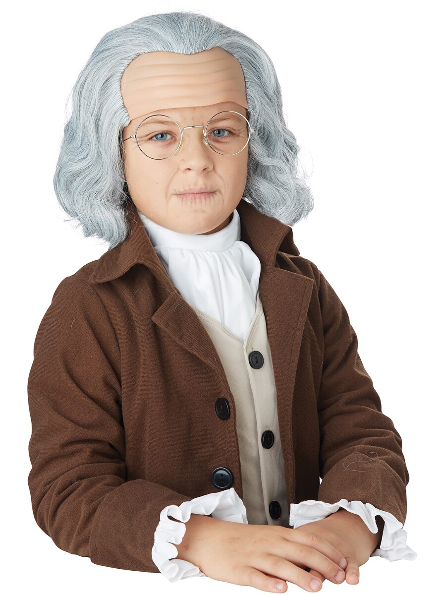 Child s Benjamin Franklin Wig Costume Accessory