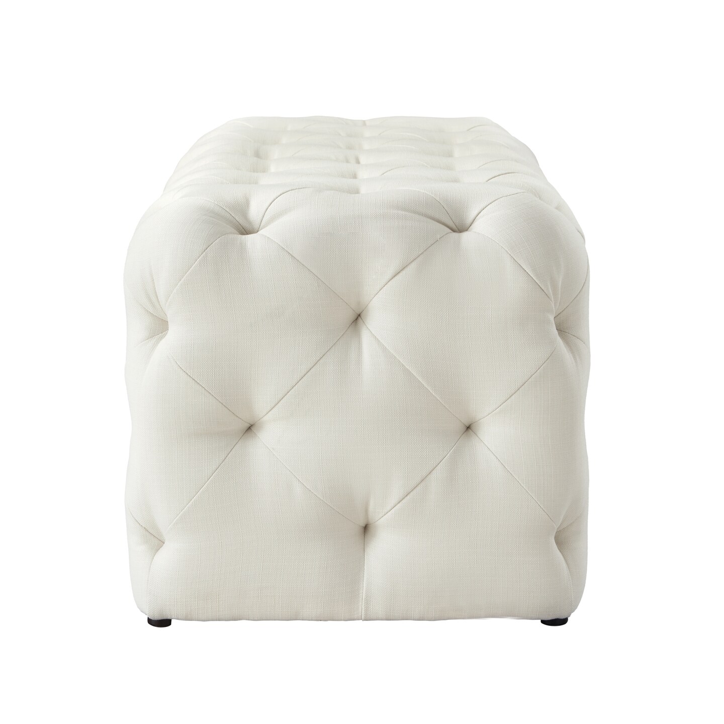 Norman Velvet/Linen Tufted Allover Upholstered Bench