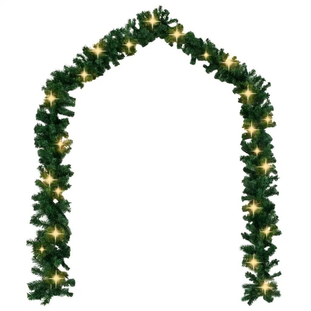 Christmas Garland with LED Lights 32.8&#x27;