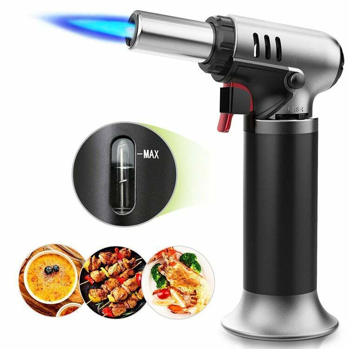 Refillable Butane Torch for Culinary Cooking BBQ Torch Lighter