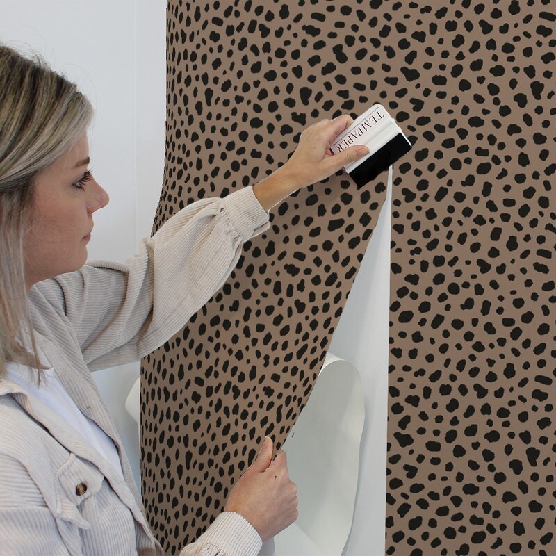 Tempaper Scout by Novogratz Peel and Stick Wallpaper Leopard Spots