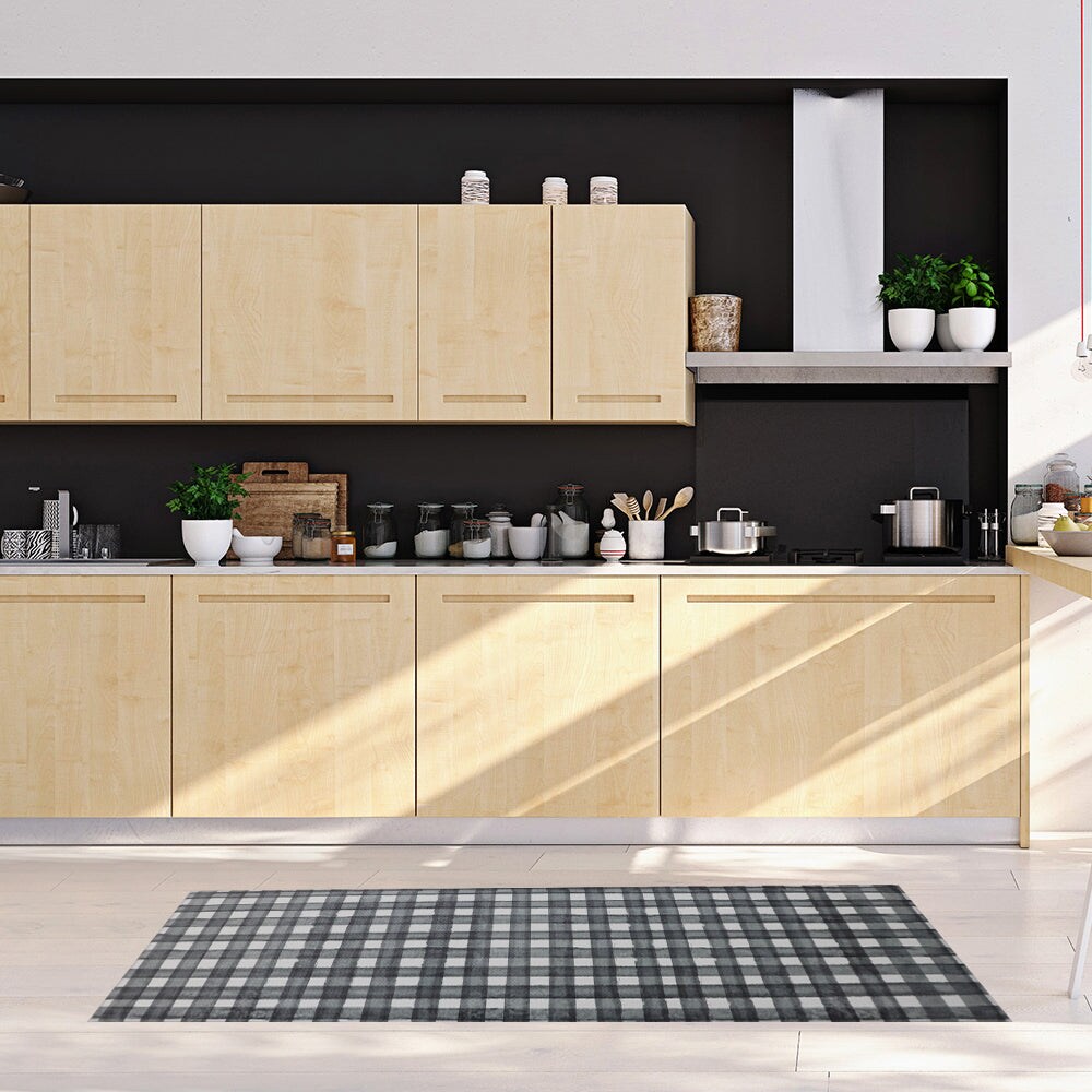 20&#x22; x 55&#x22; Anti-Fatigue Kitchen Runner Mat (Buffalo Check)