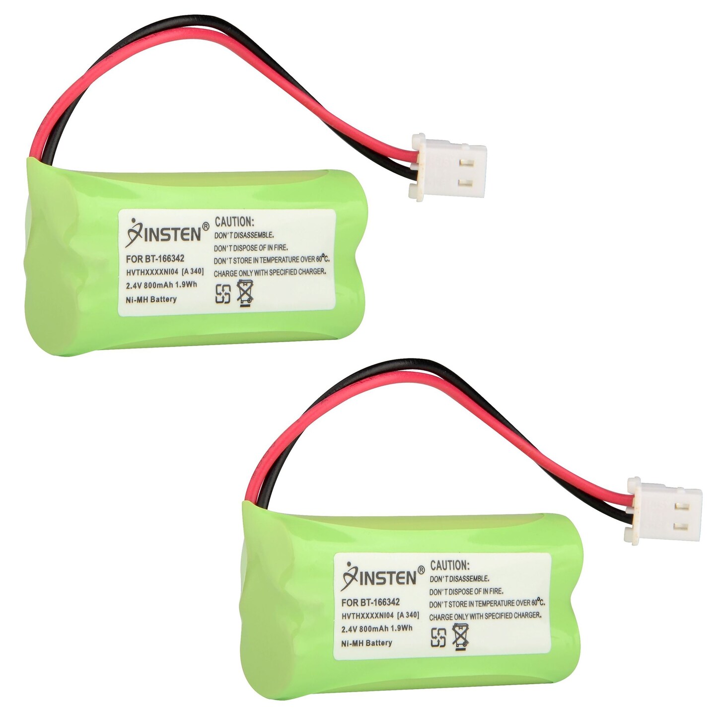 Batterie Rechargeable Ni-MH 60 MAh / 2,4V - Compatible Sennheiser BA150, BA151, BA152 - Lot De 2 - 6