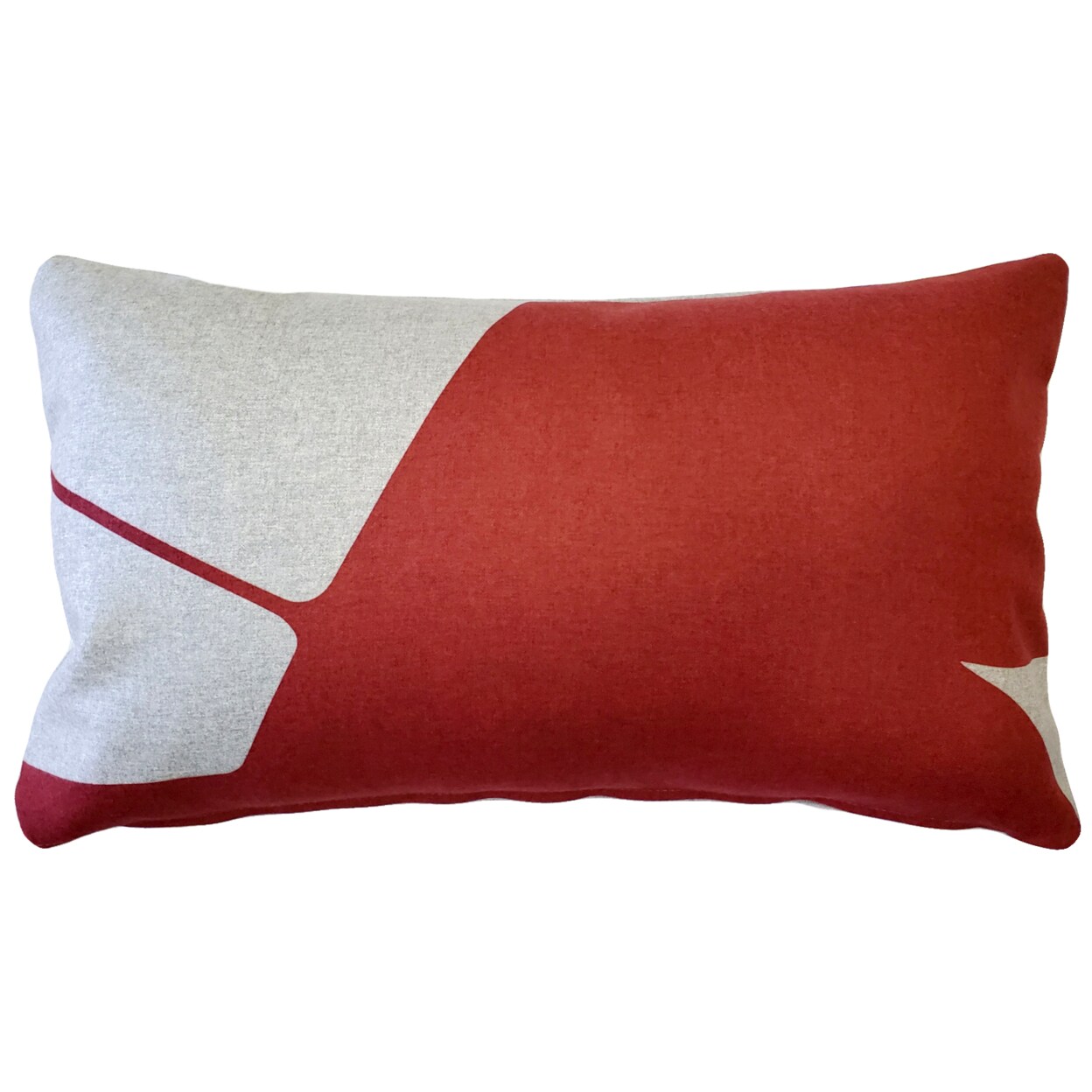 Red Soft Photo Square Pillow