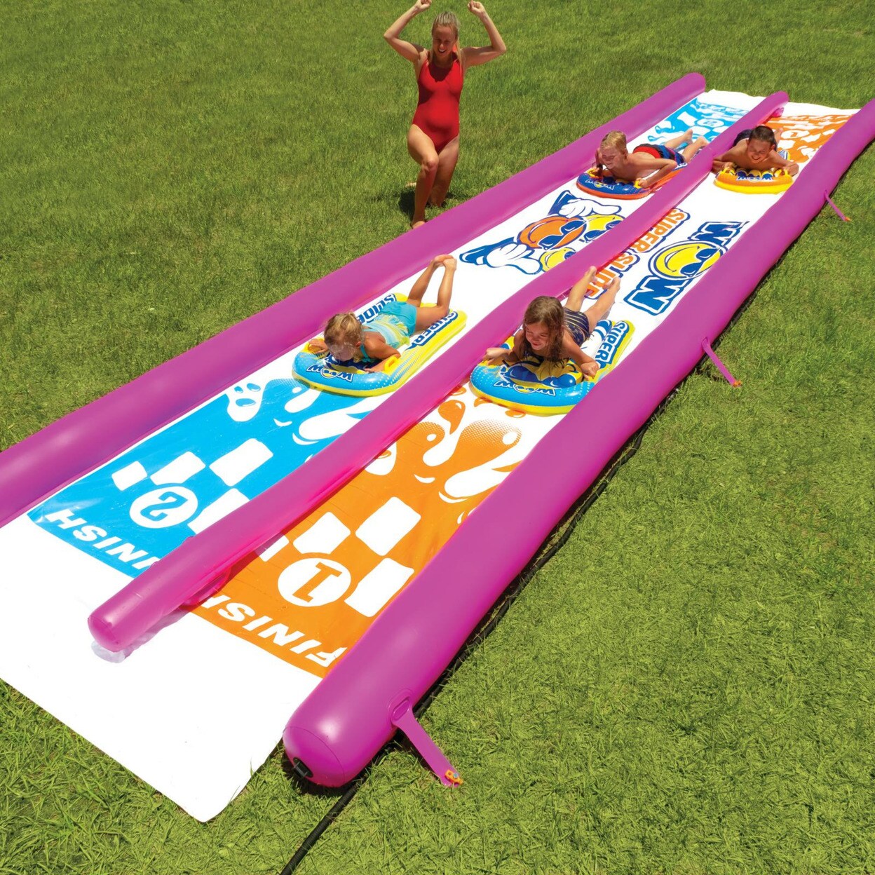 WOW Watersports WOW Sports Giant Backyard Double Lane Lawn Slide