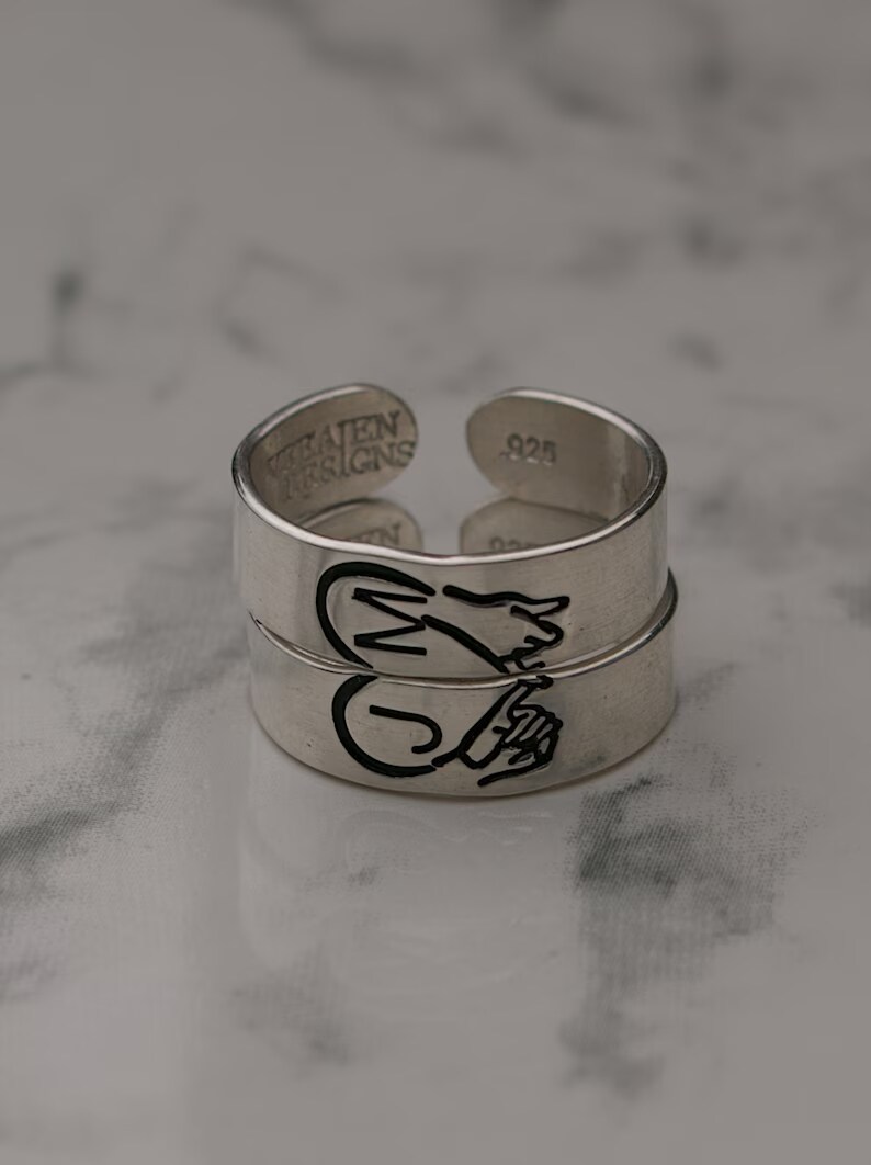 Infinity Ring Friendship Rings That Fit Together For Best Friends