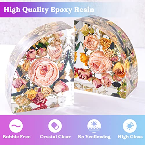 LET&#x27;S RESIN Crystal Clear Epoxy Resin, 32oz Bubbles Free Epoxy Resin, Table Top &#x26; Bar Top Casting Resin, Clear Epoxy Resin for Art Crafts