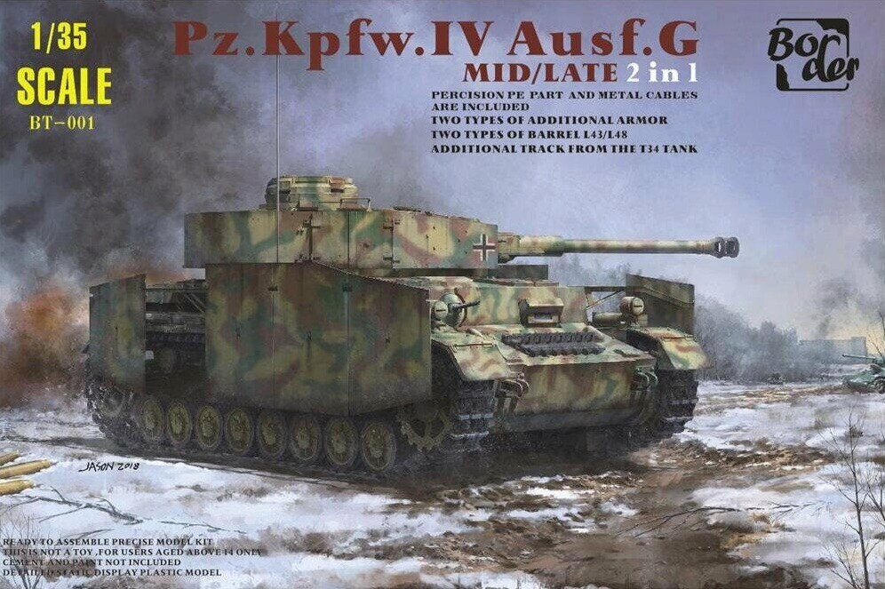 Border  1/35 Border Model Panzer Pz.Kpfw.IV Ausf.G Mid/Late Plastic Model
