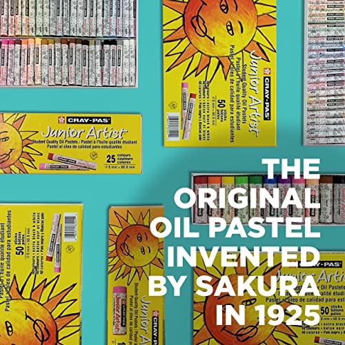 SAKURA Cray-Pas Junior Artist Oil Pastel Set - Soft Oil Pastels for Kids &  Artists - 25 Colors - Yahoo Shopping