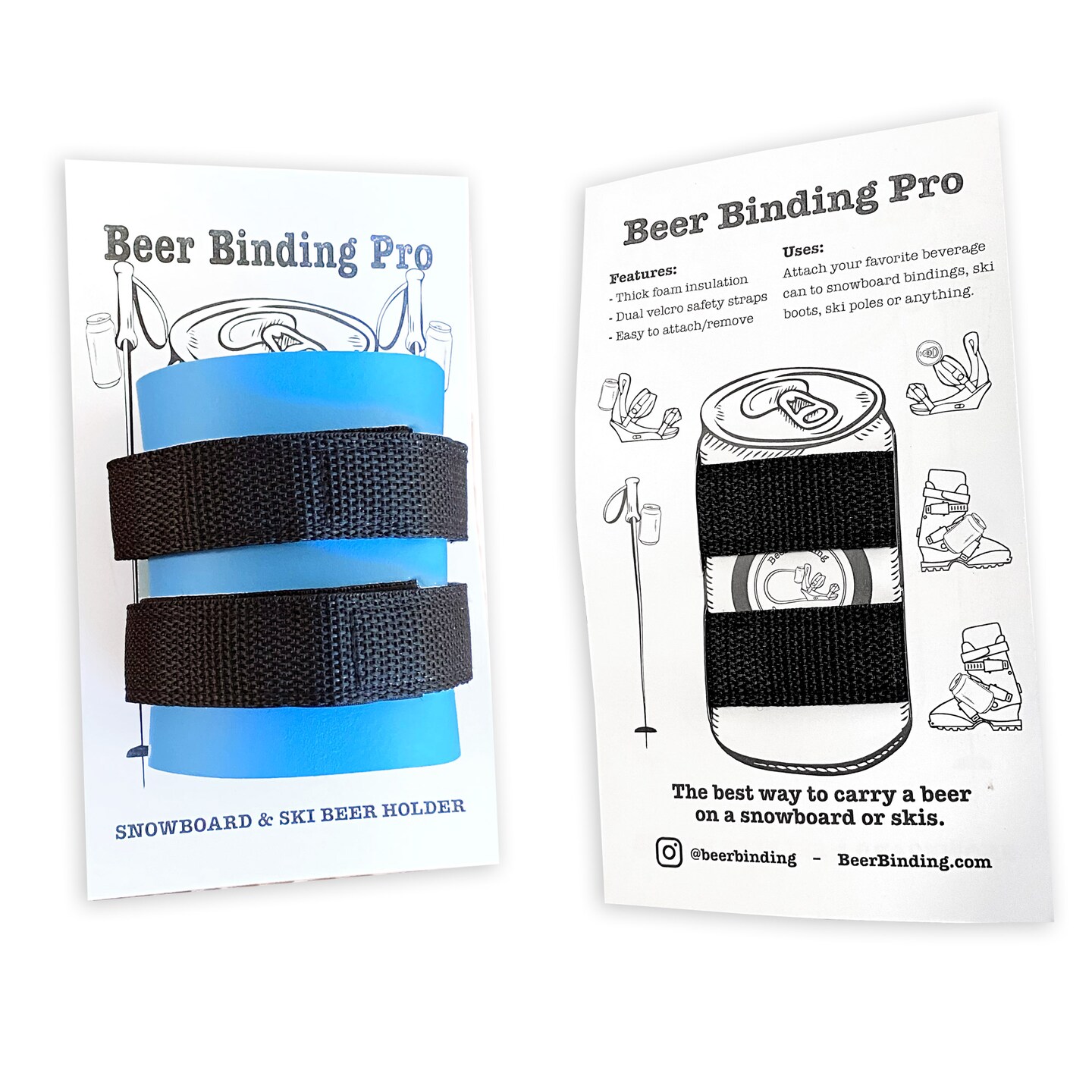 Snowboard and Ski Pole Beer Holder - Beer Binding PRO - image11