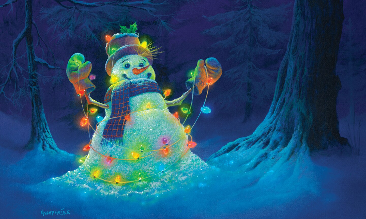 Glowman Snowman Door Mat (18 x 30&#x22;)