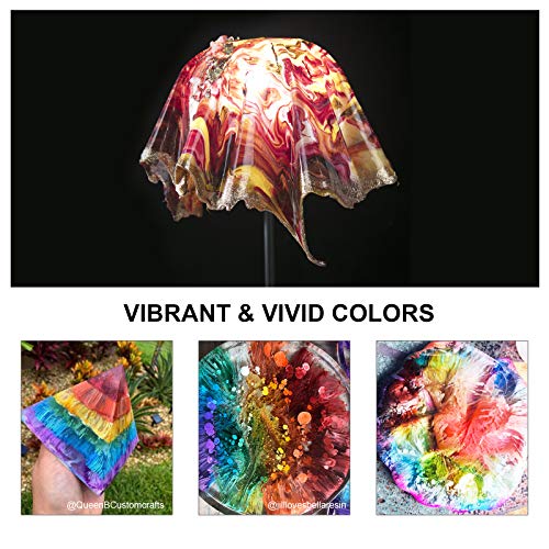 Alcohol Ink for Epoxy Resin LET&#x27;S RESIN Concentrated Alcohol Ink Set, 26 Vibrant Colors Alcohol-Based Resin Ink,Alcohol Paint Resin Dye for Resin Art, Tumblers, Resin Epoxy(Each 0.35oz)