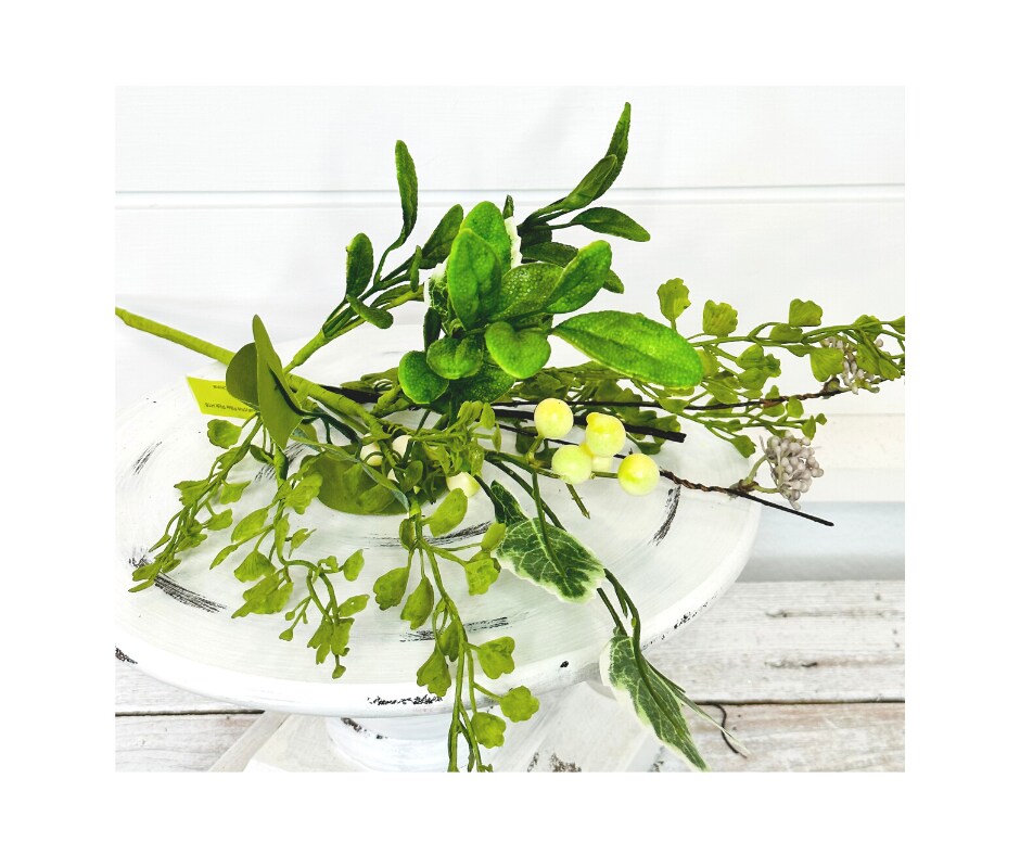 16&#x22;H Berry Eucalyptus Filler Pick - Refreshing Green Accent-63262SP16