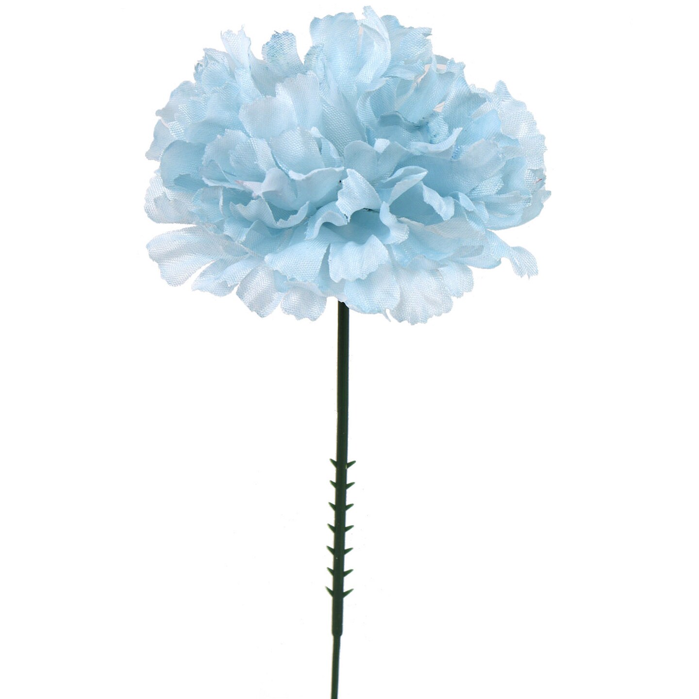 100-Pack: Blue Silk Carnation Picks, 5&#x22; Long, 3.5&#x22; Wide, Year-Round, Artificial Flowers, Floral Picks by Floral Home&#xAE;