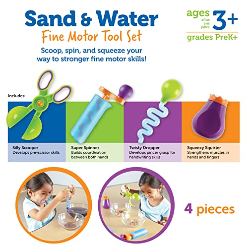Sand & Water Fine Motor Set, Construction Toy, 4 Pieces, Ages 3+