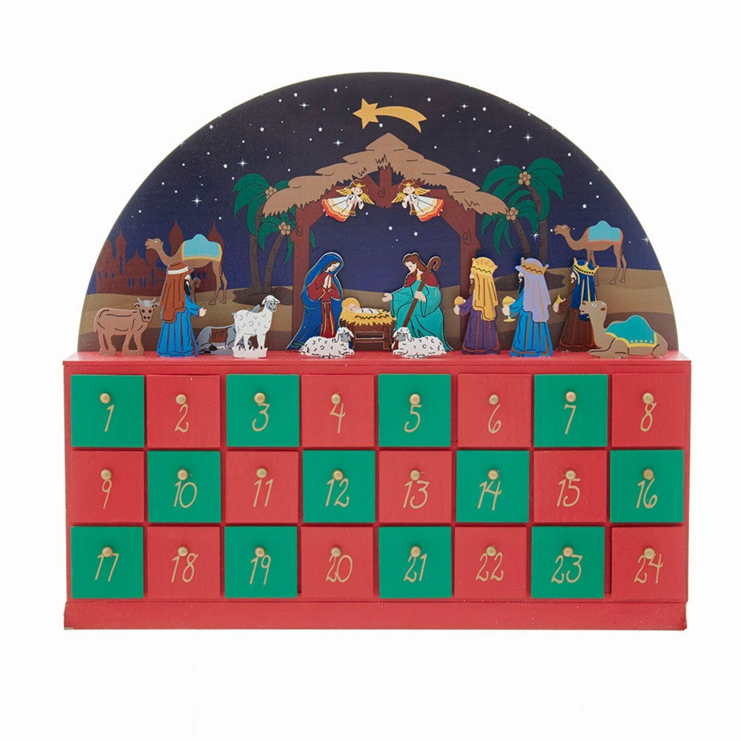 KSA Nativity Scene Christmas Advent Calendar - 16.5" | Michaels