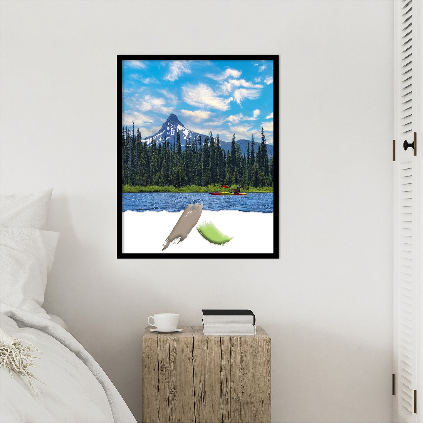 Black Gallery Deep Wood Picture Frame, Photo Frame, Art Frame