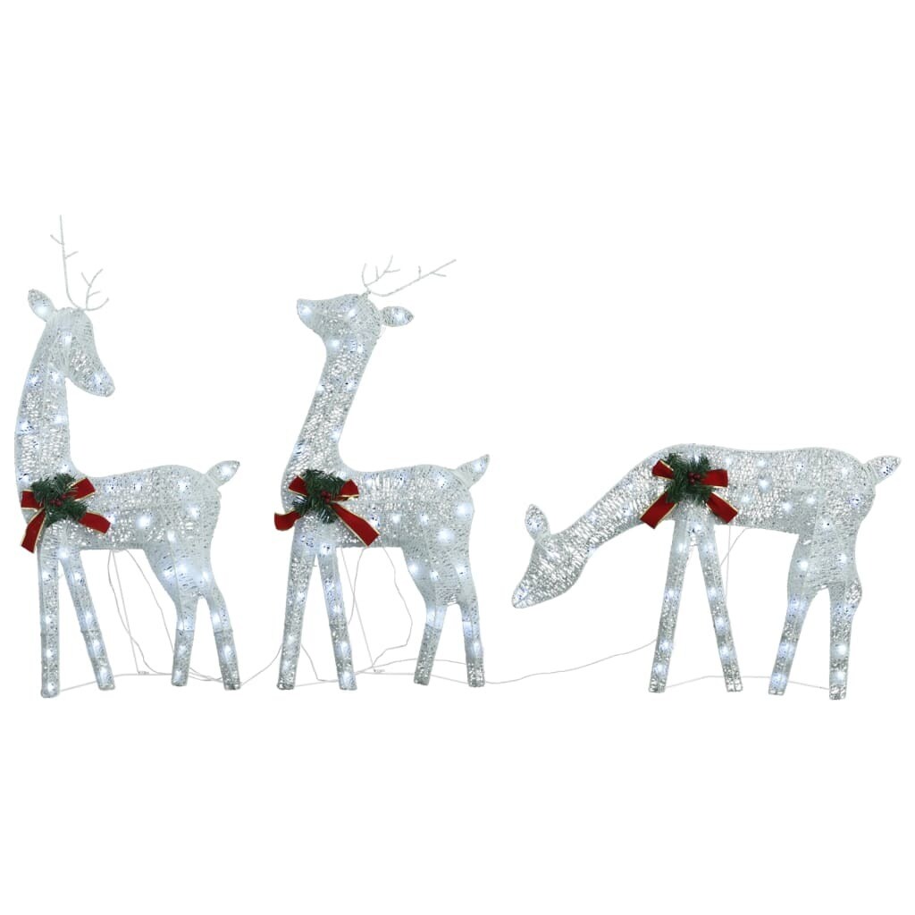 6 pcs Christmas Reindeers with White Mesh