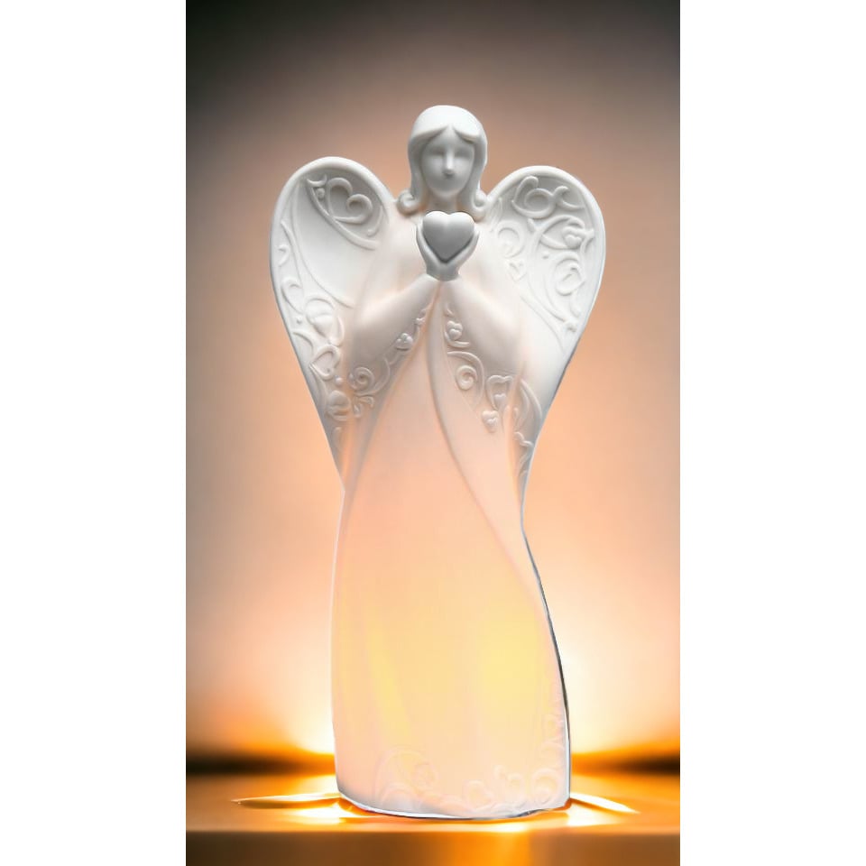 Angel With Heart Night Light Gift Idea or Home Decoration Night Lamp Gift Idea