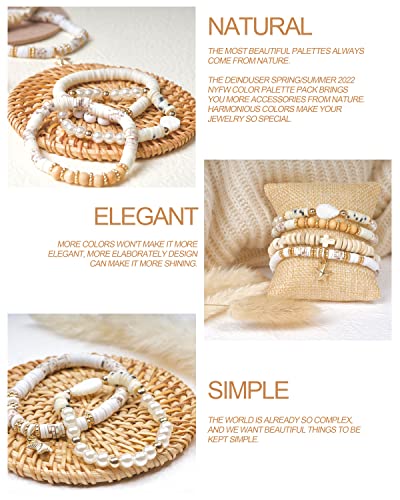 Clay Beads 7200 Pcs 2 Boxes Bracelet Making Kit - 24 Colors Polymer Clay Beads for Bracelet Making - Jewelry Making kit with Gift Pack - Bracelet Making Kit for Adults - Heishi Disc Beads