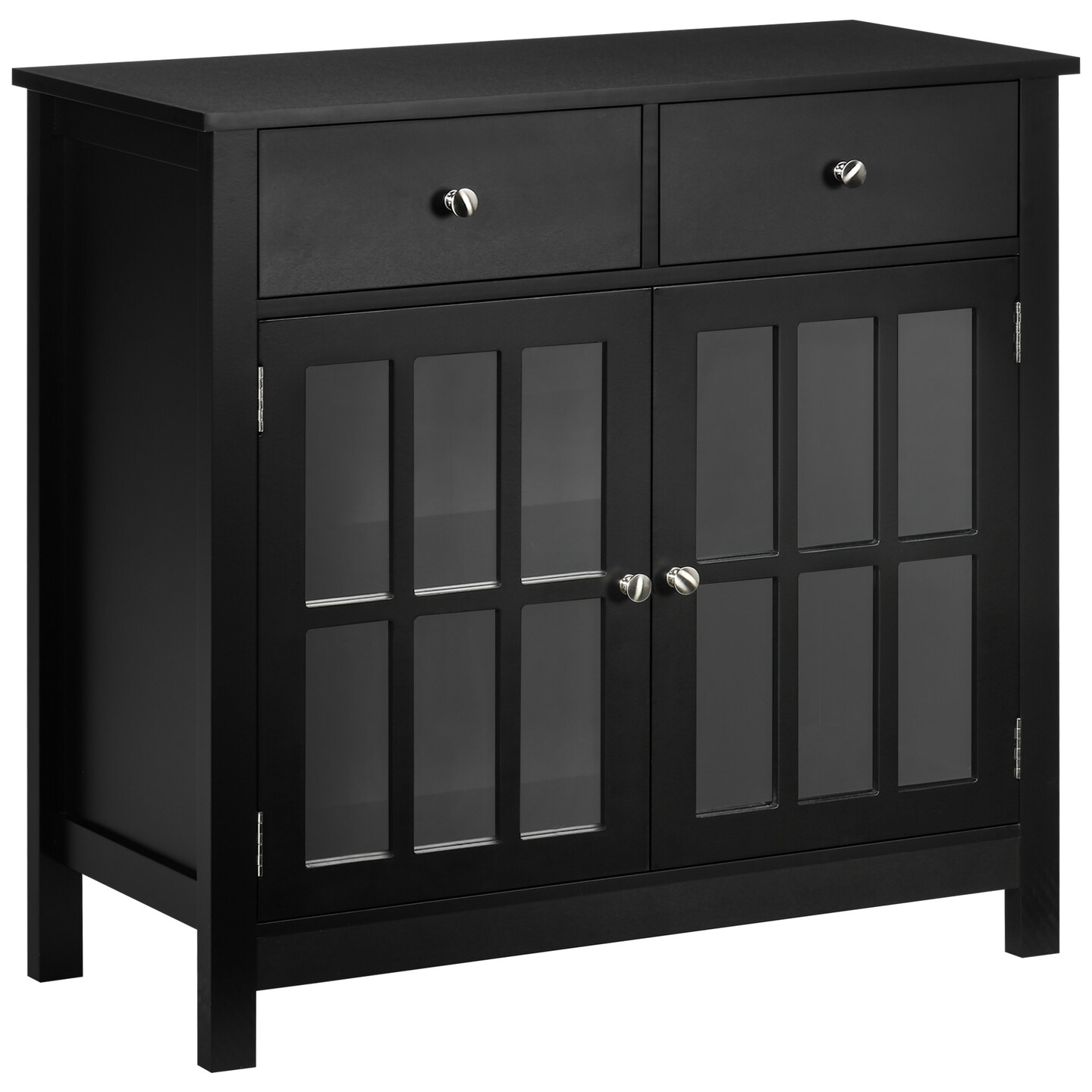 Stylish Glass-Door Buffet Cabinet | 56.1 | Streamline Your Space