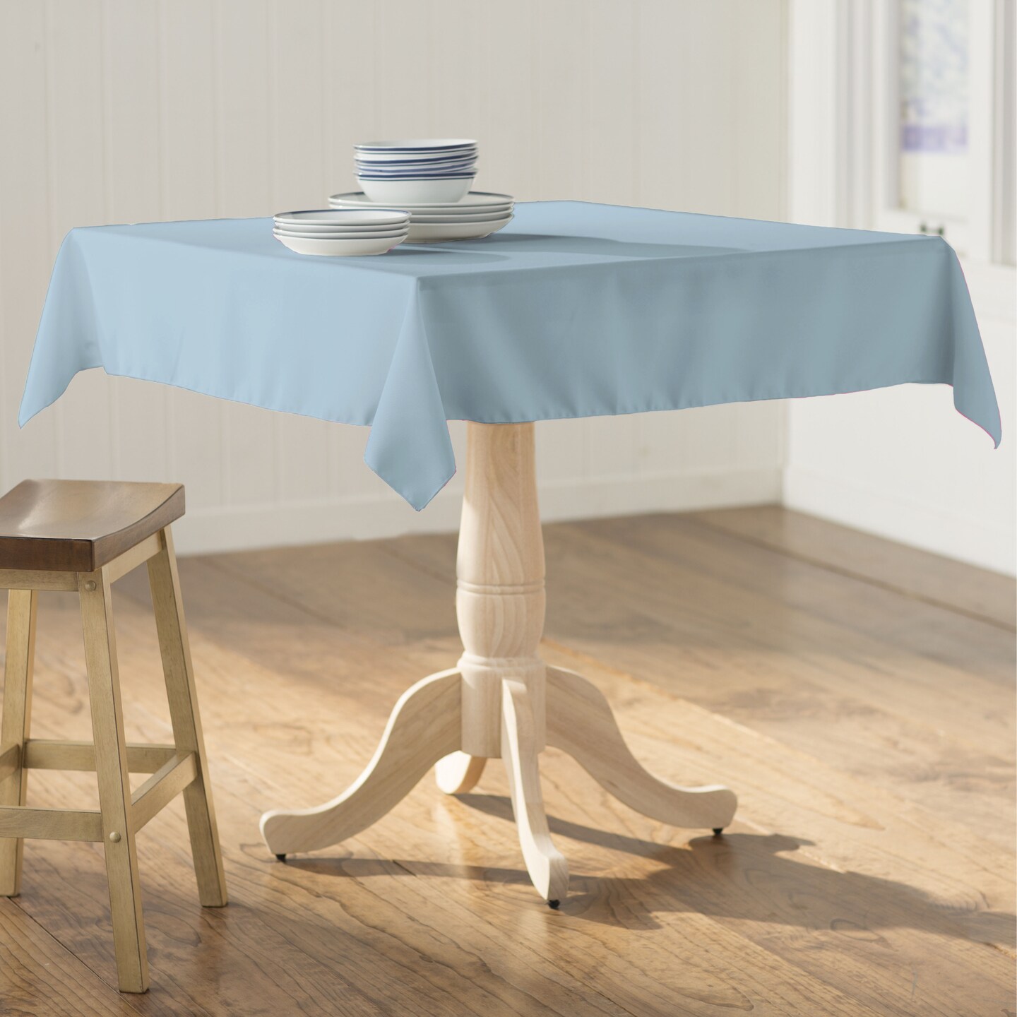58 x 58 Inch Square Tablecloth Polyester Poplin Durable Event and Dining Linen