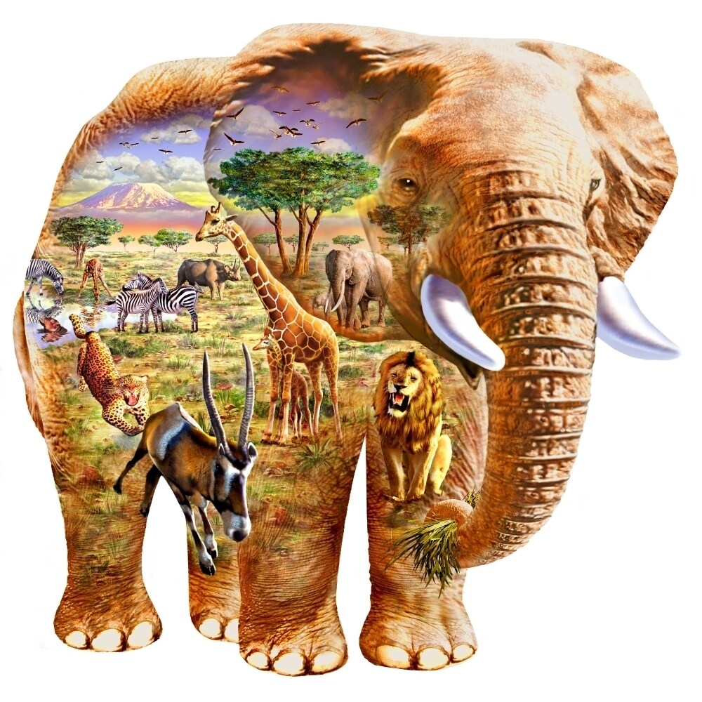 Elephant Puzzle Poster Print By Adrian Chesterman
