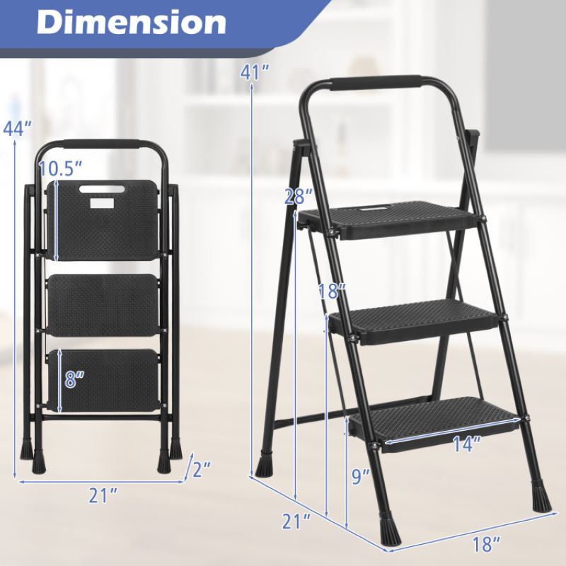 Versatile Folding Ladder with Anti-Slip Pedal - 20.43 | Climb Safely to New Heights