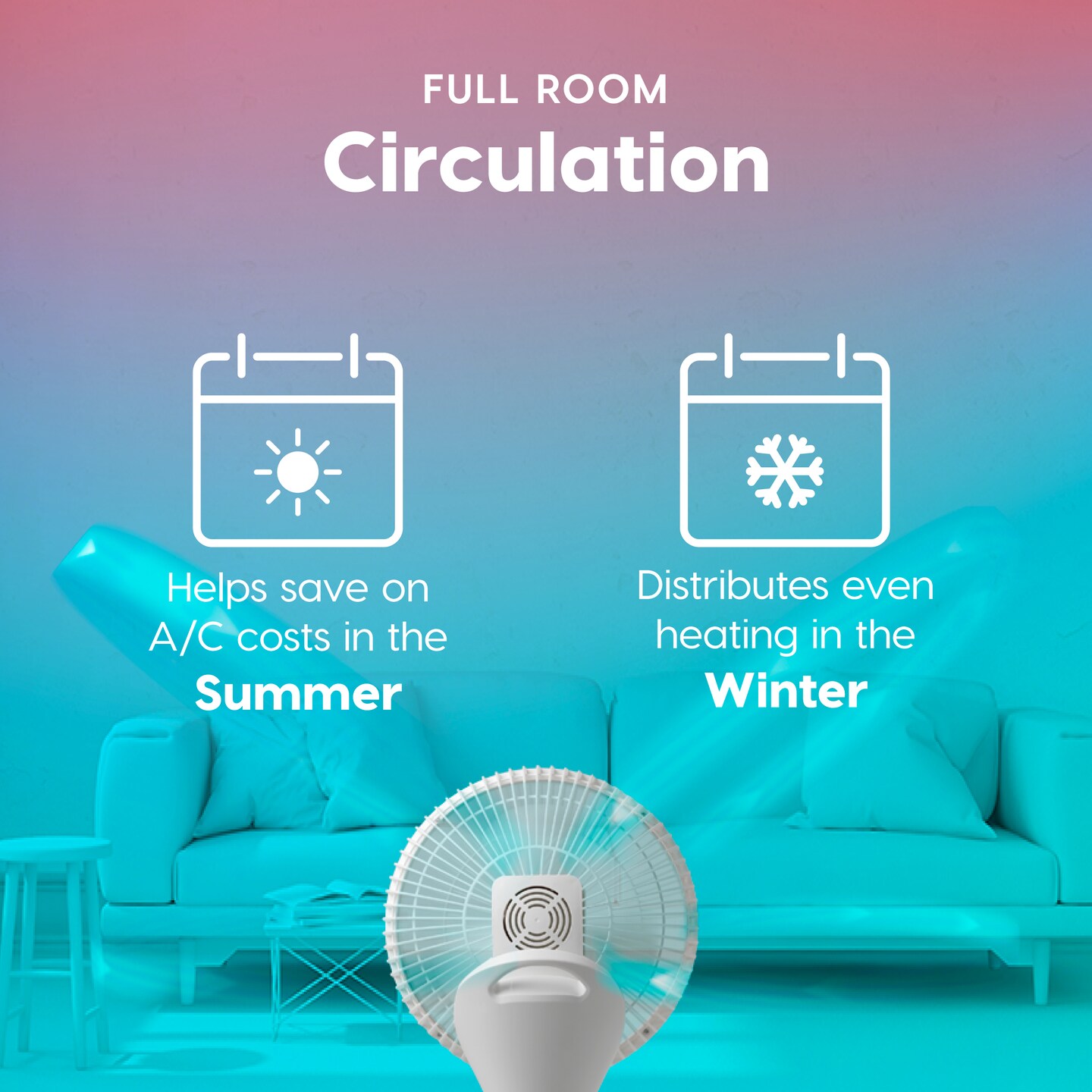 IRIS USA WOOZOO Pedestal Standing Oscillating Vortex Fan with Remote and Timer Function, Height Adjustable, Speed Settings, Air Circulator, White