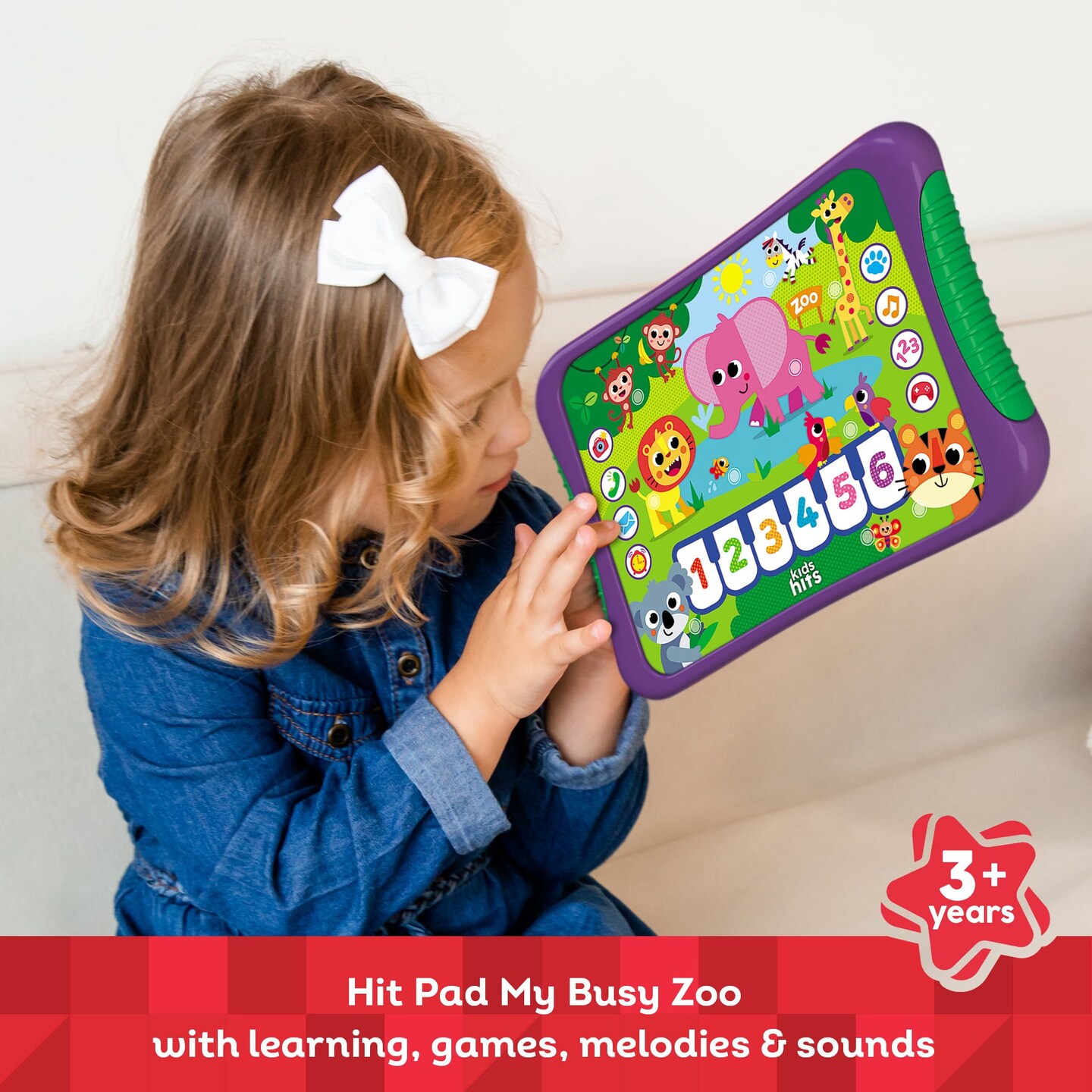Kids Hits Educational Toddler Hit Pad  Toy My Busy Zoo