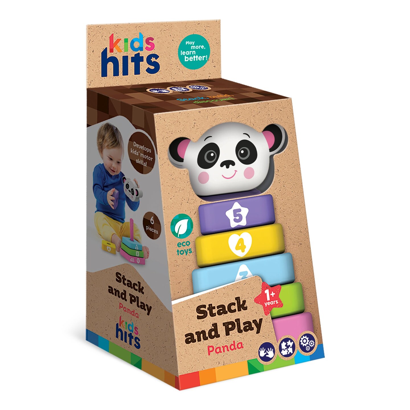 Kids Hits Wooden Stack and Play Panda: Endless Fun in Every Stack!