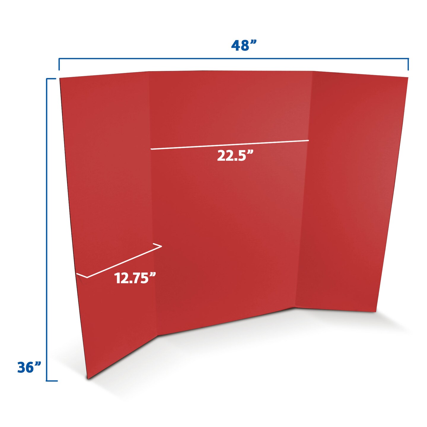 Flipside Products 36&#x201D; x 48&#x201D; Project Boards for Presentations, Science Fair, School Projects, Event Displays and Trifold Picture Board, Proudly Made in USA - 4 Pack