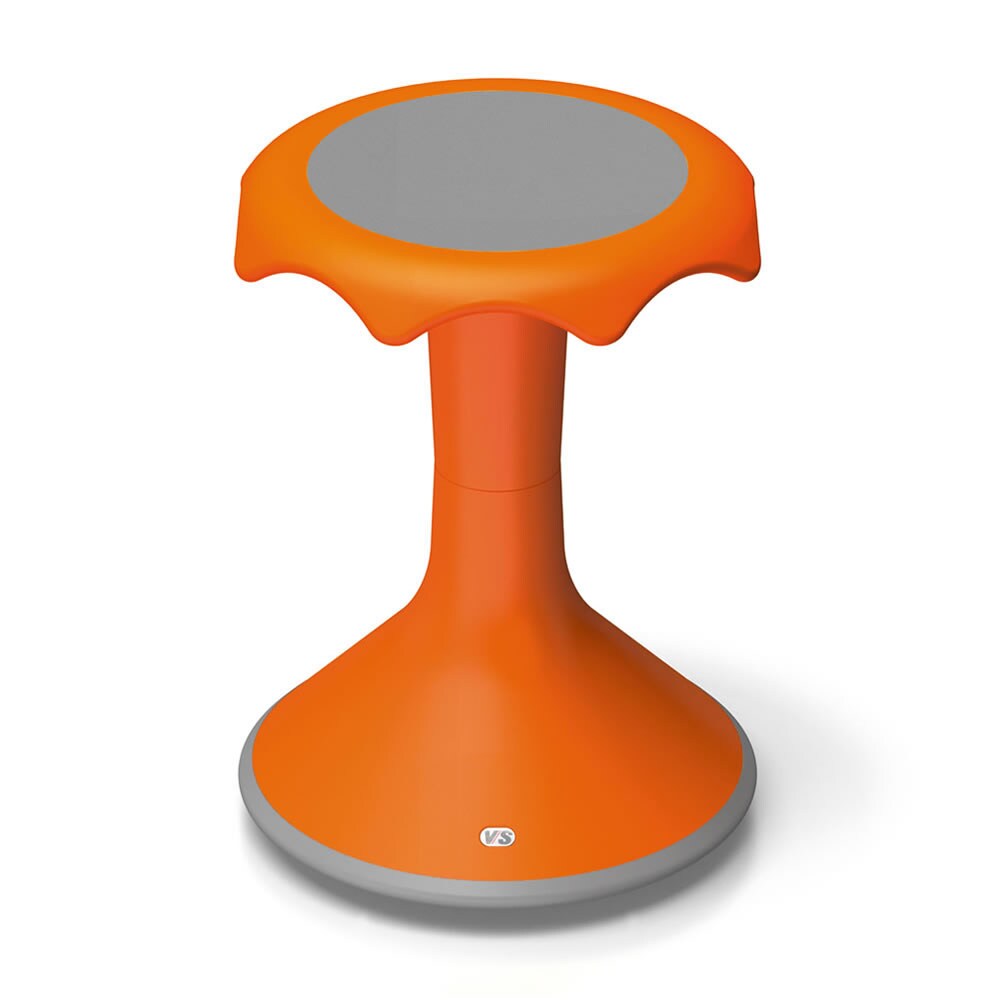 VS America Hokki Stool Flexible Ergonomic Seating - 18&#x22; Orange