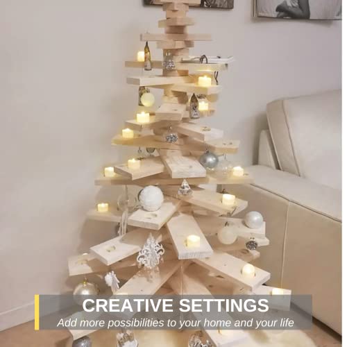 48-Pack Novelty Flickering Flameless Candles, 200Hours Tea Lights Candles Battery Operated, Fake Electric LED Votive Candles, Small Wedding Candles for Table Centerpieces,Proposal,Anniversary