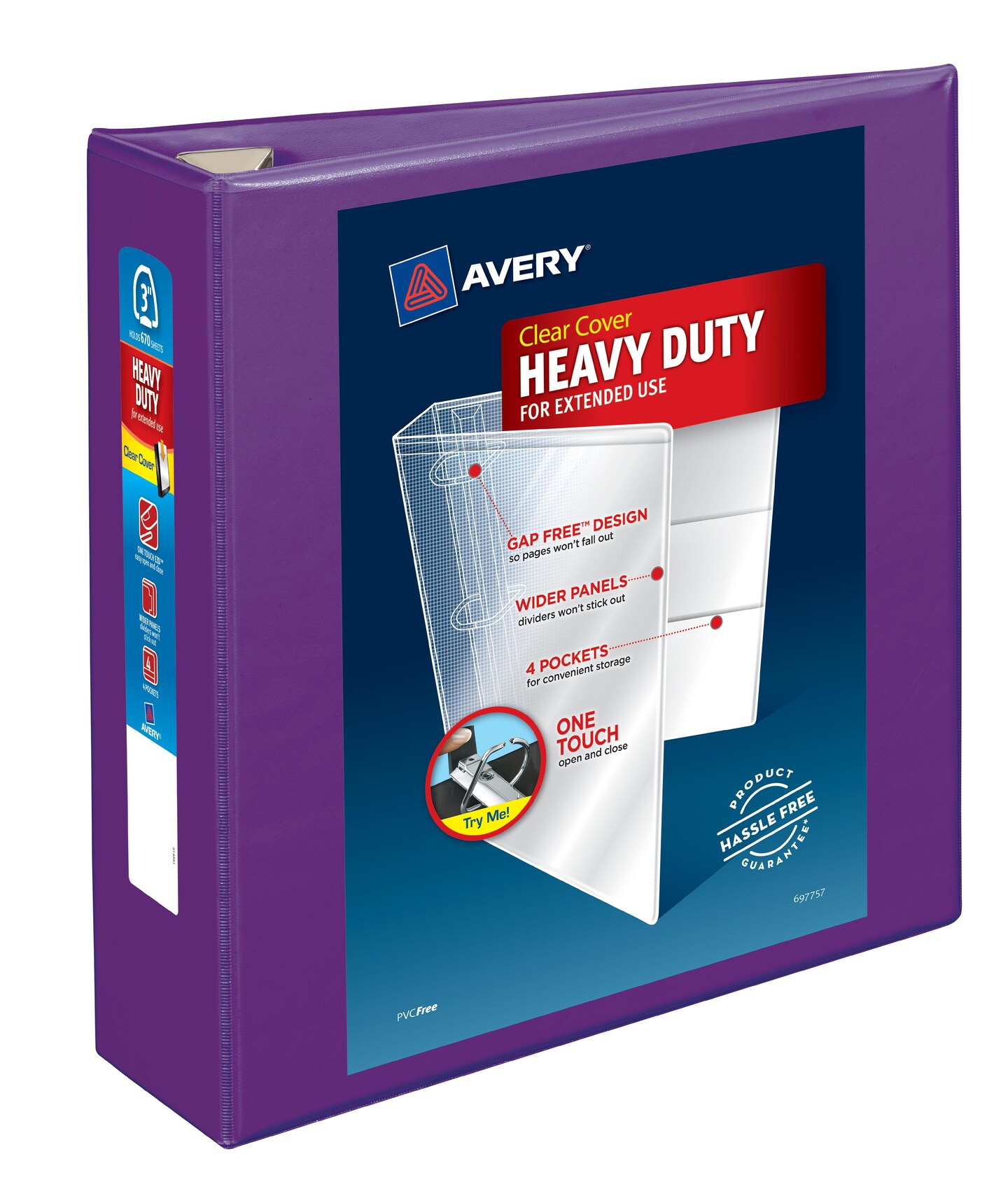 3-Inch Heavy Duty 3-Ring Binder – Side Opening