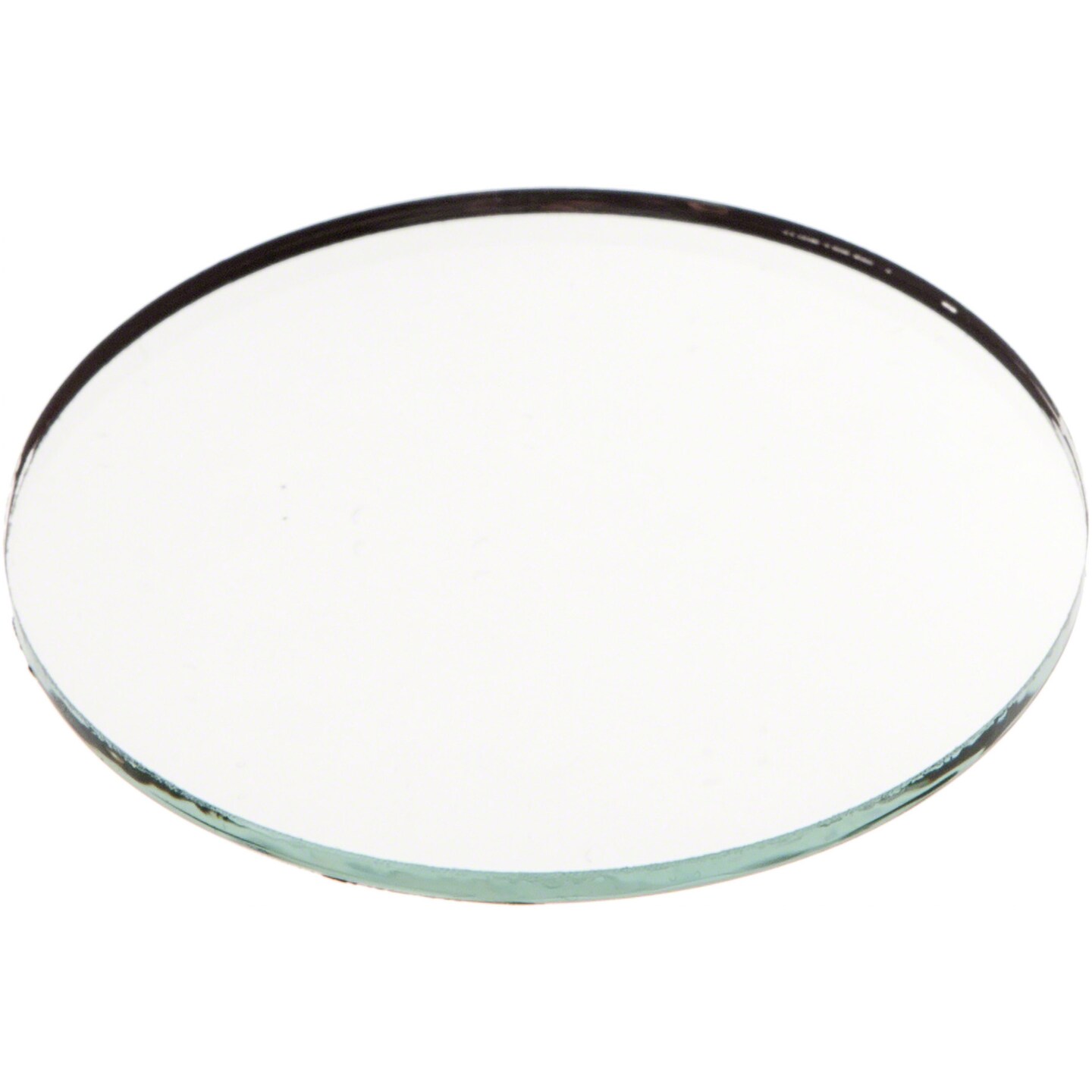 Plymor Round 3mm Non-Beveled Glass Mirror, 3 inch x 3 inch