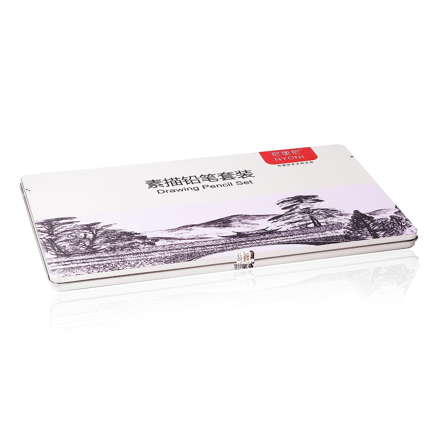29 Pieces Sketching Pencils Set, Metal Box Packaging, Including Graphite Pencils&#x3001;Charcoal Pencils&#x3001;Blending Stumps and other tools for drawing (A set).