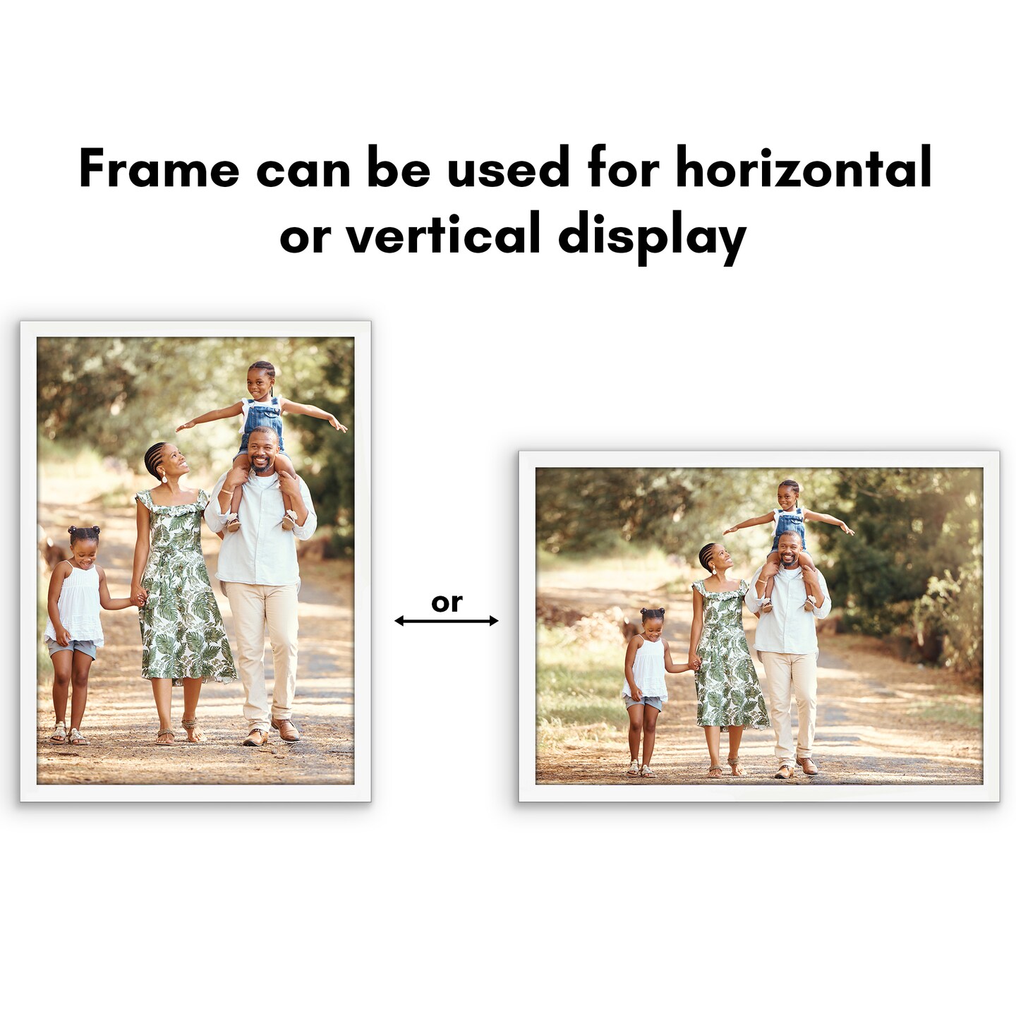 Americanflat A2 A3 A4 A5 Poster Frame - Picture Frame to Display Posters - Ideal for Documents and Artwork - Plexiglass Cover - Adjustable Hanging Hardware - Includes Easel