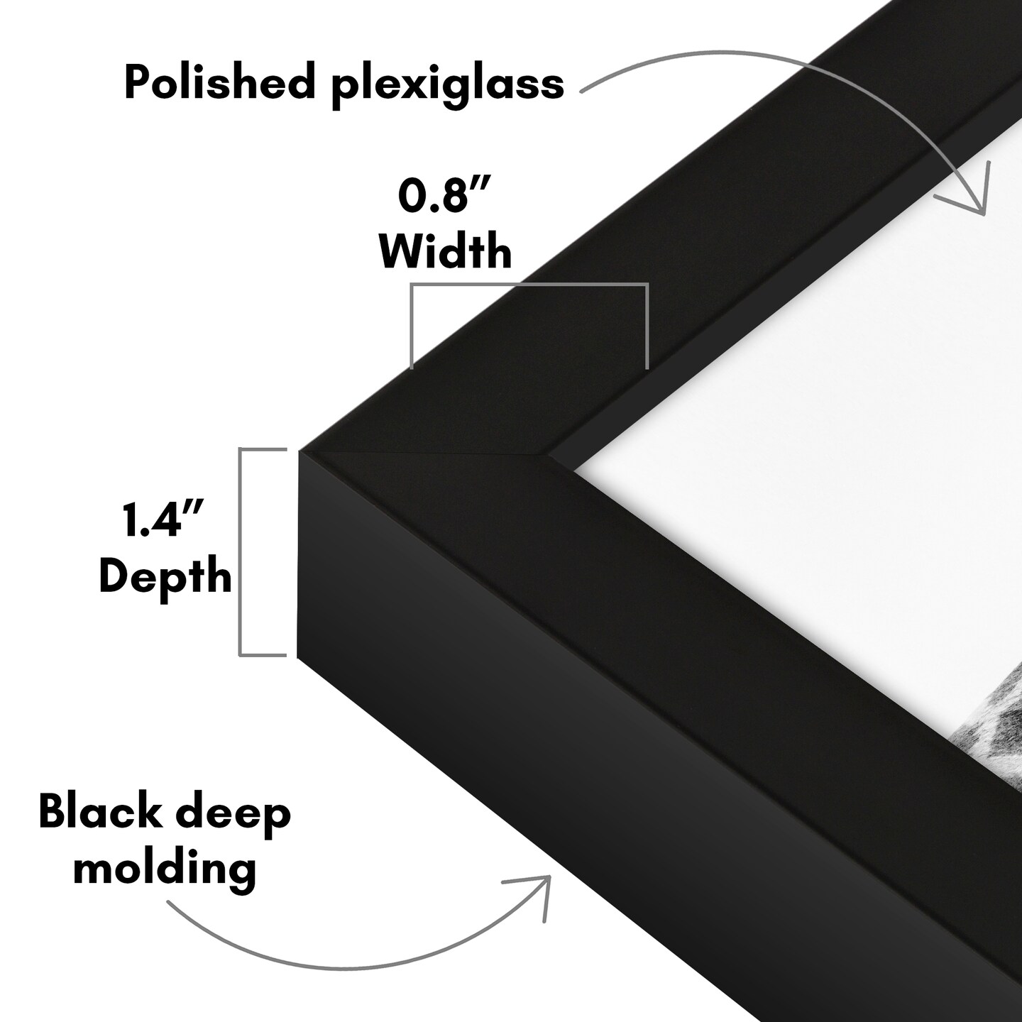 Americanflat Gallery-Style Picture Frame - Ideal Frame for Gallery Wall Display - Showcase Artwork, Prints, and Photos - Shatter Resistant Glass - Hanging Hardware with Drywall Anchor